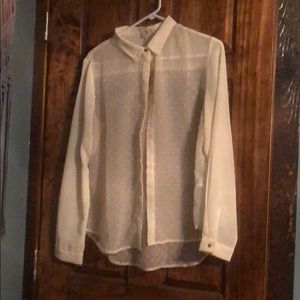 White see through blouse